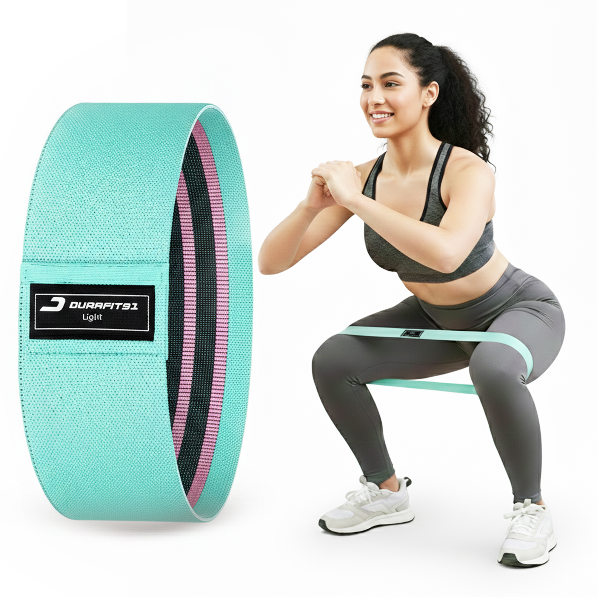 Elastic Booty Band Green