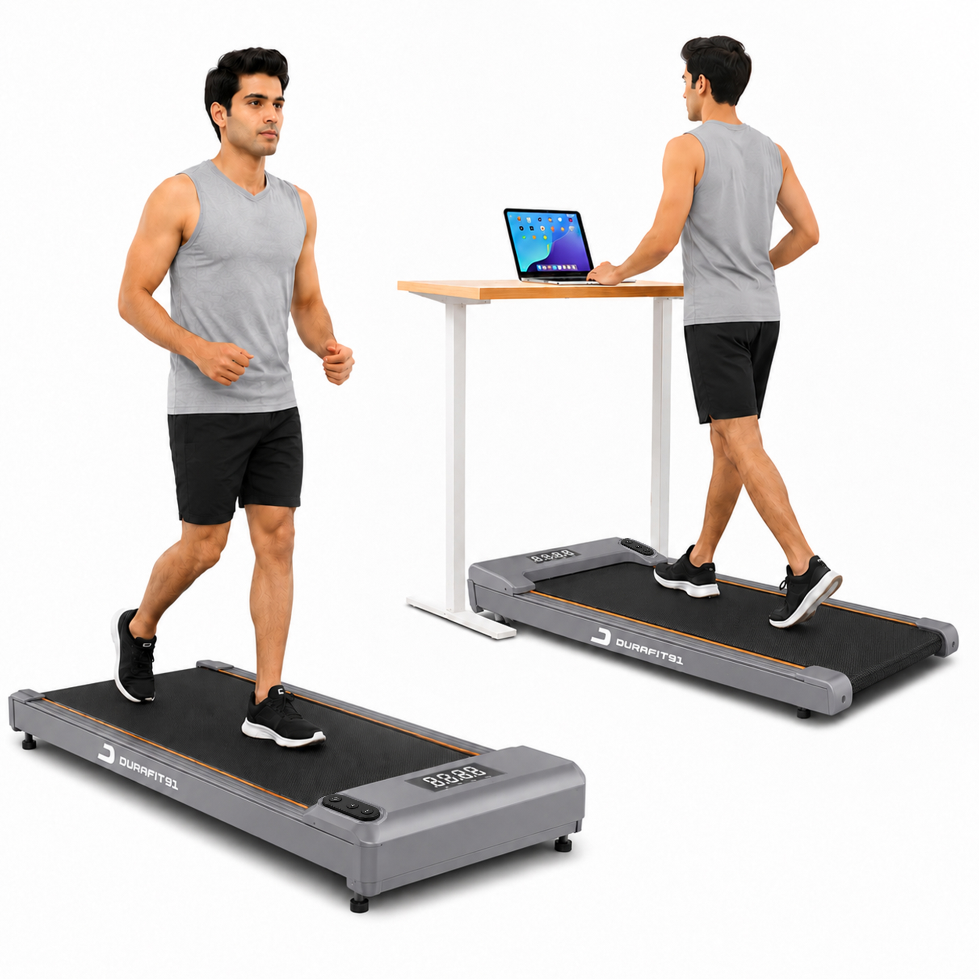 Compact lite Treadmill Grey